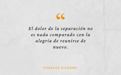 El dolor de la separación no es nada comparado con la alegría de reunirse de nuevo